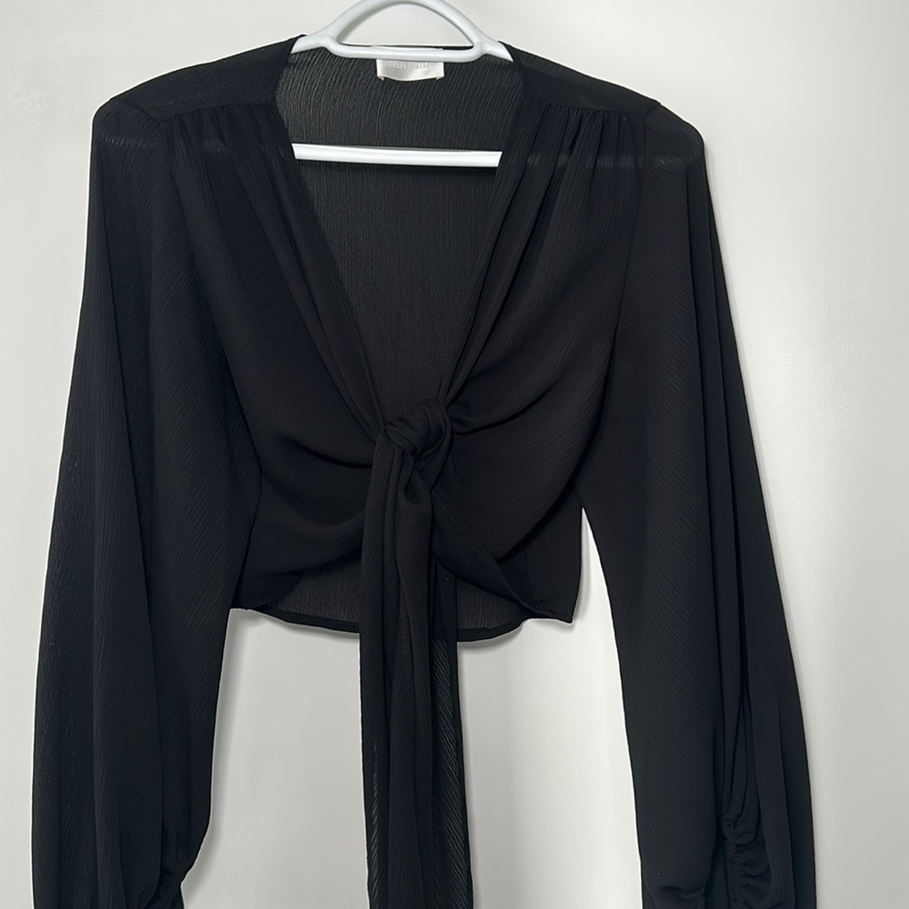 Tie front blouse